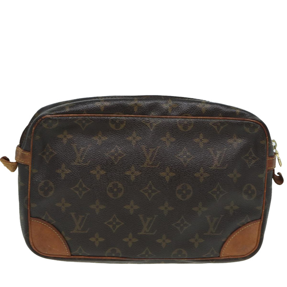 LOUIS VUITTON Monogram Compiegne 28 Clutch Bag M51845 LV Auth 83591 - Picture 2 of 16